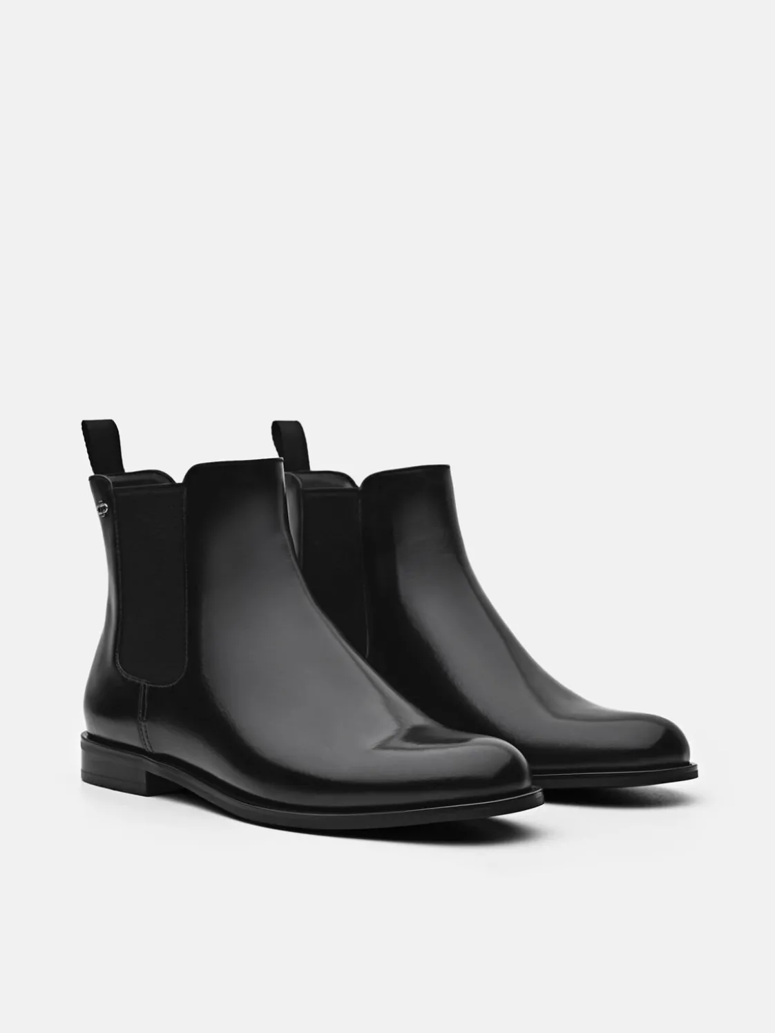 Meg Leather Chelsea Boots - Black