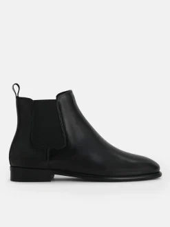 Meg Leather Chelsea Boots - Black