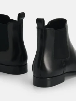 Meg Leather Chelsea Boots - Black