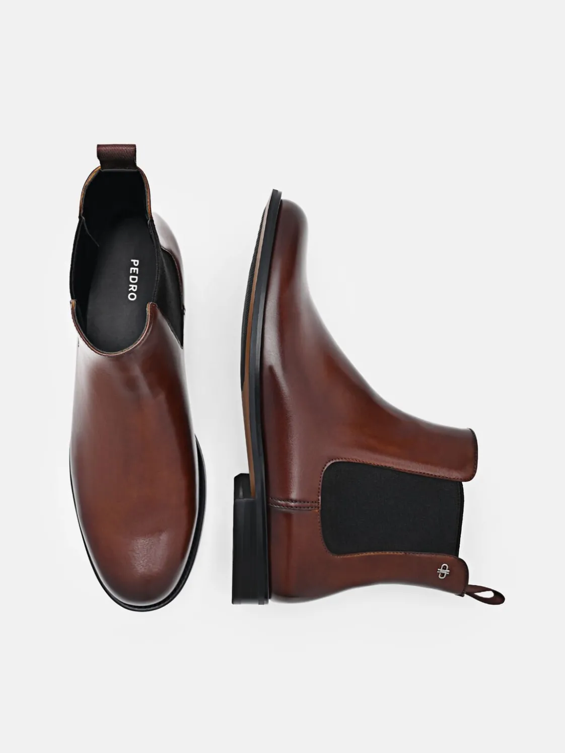 Meg Leather Chelsea Boots - Dark Brown
