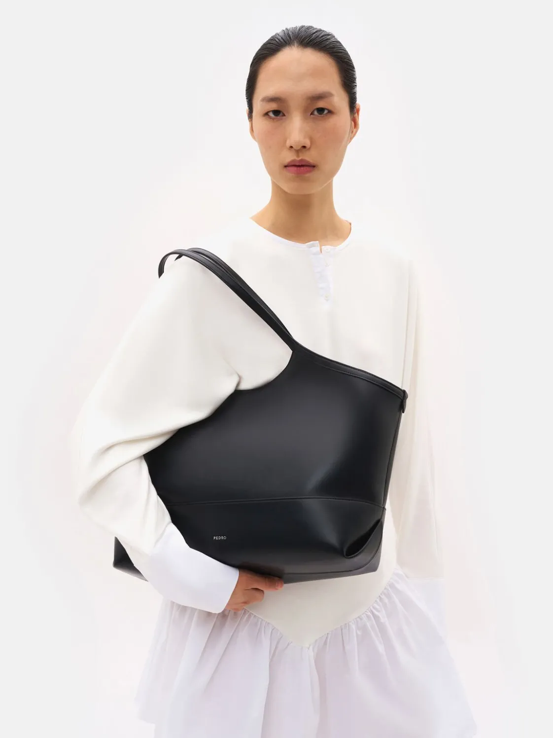 Melka Oversized Tote Bag - Black