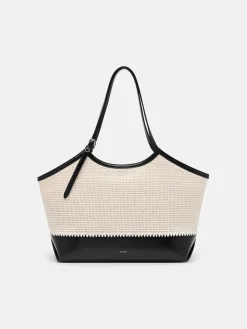 Melka Raffia Oversized Tote Bag - Chalk Raffia