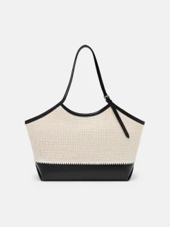 Melka Raffia Oversized Tote Bag - Chalk Raffia