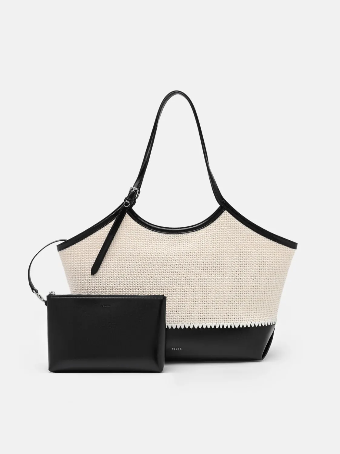 Melka Raffia Oversized Tote Bag - Chalk Raffia