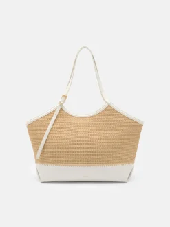 Melka Raffia Oversized Tote Bag - Natural Raffia