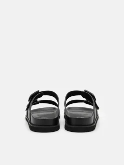 Men's Helix Slide Sandals - Black Embossed