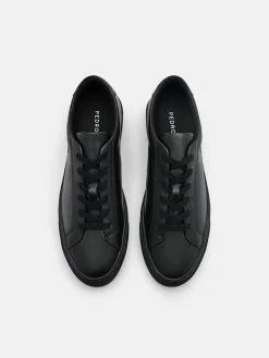 Men's Ridge Leather Sneakers - Black