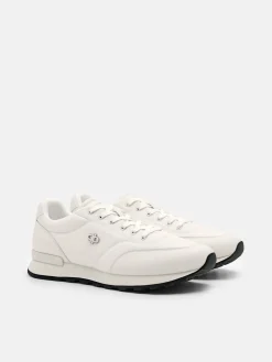 Men's Track Nylon Sneakers - White