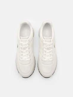 Men's Track Nylon Sneakers - White