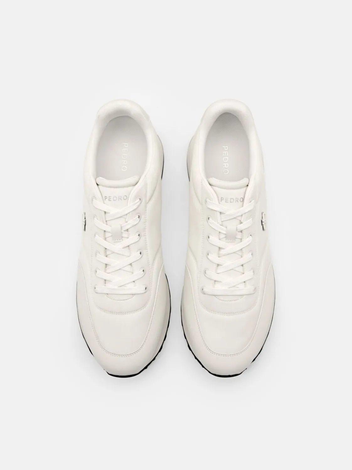 Men's Track Nylon Sneakers - White