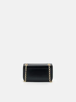 Mini Chainlink Shoulder Bag - Black