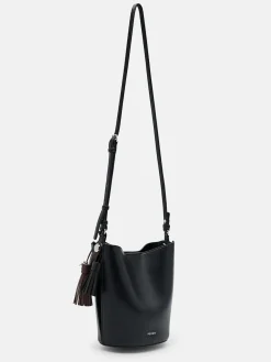 Mini Tassel Bucket Bag - Black