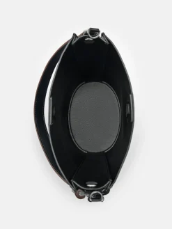 Mini Tassel Bucket Bag - Black