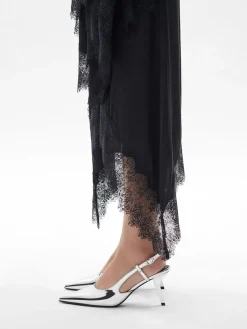 Morraine Slingback Pumps - Silver