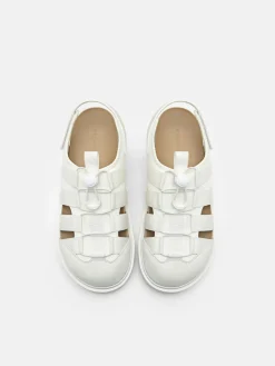 Neoprene Backstrap Sandals - Chalk