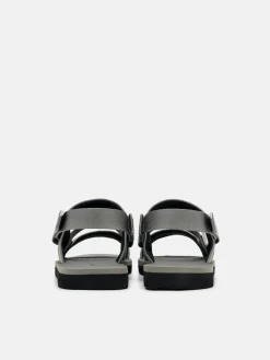 Nylon Backstrap Sandals - Grey