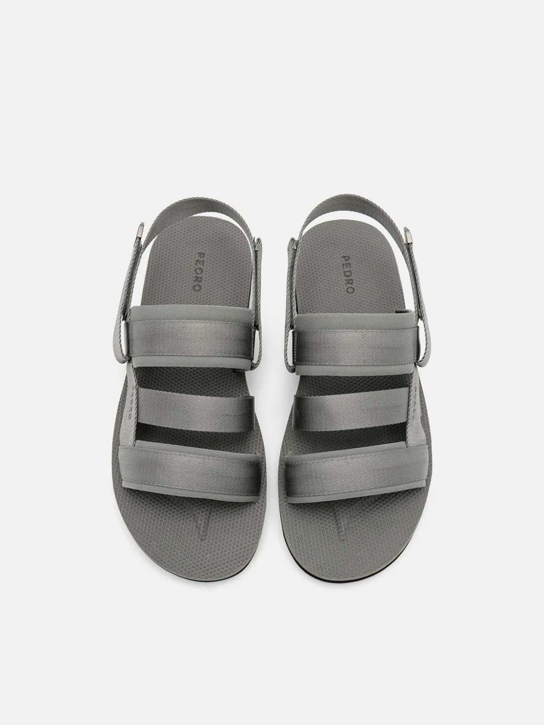 Nylon Backstrap Sandals - Grey