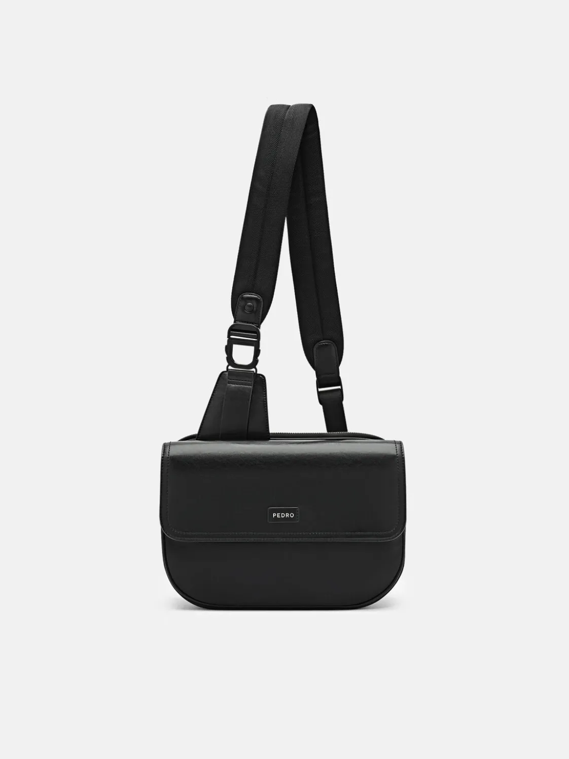 Nylon Crossbody Pouch - Black