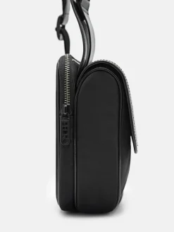 Nylon Crossbody Pouch - Black
