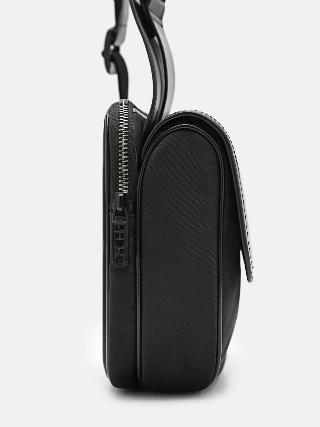 Nylon Crossbody Pouch - Black