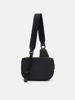 Nylon Crossbody Pouch - Military Green