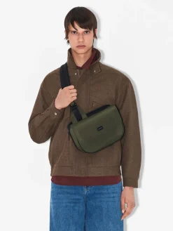 Nylon Crossbody Pouch - Military Green
