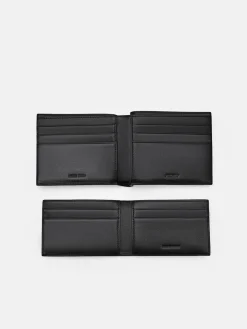 Oliver Leather Bi-Fold Wallet with Insert - Black