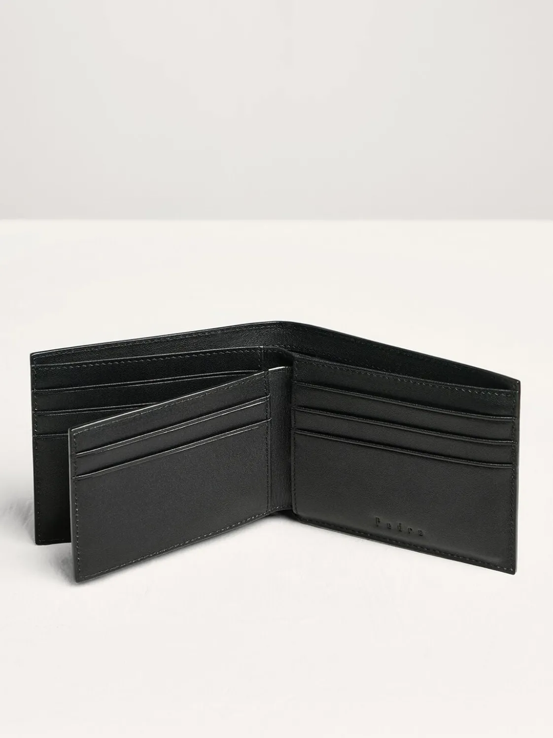 Oliver Leather Bi-Fold Wallet with Insert - Black