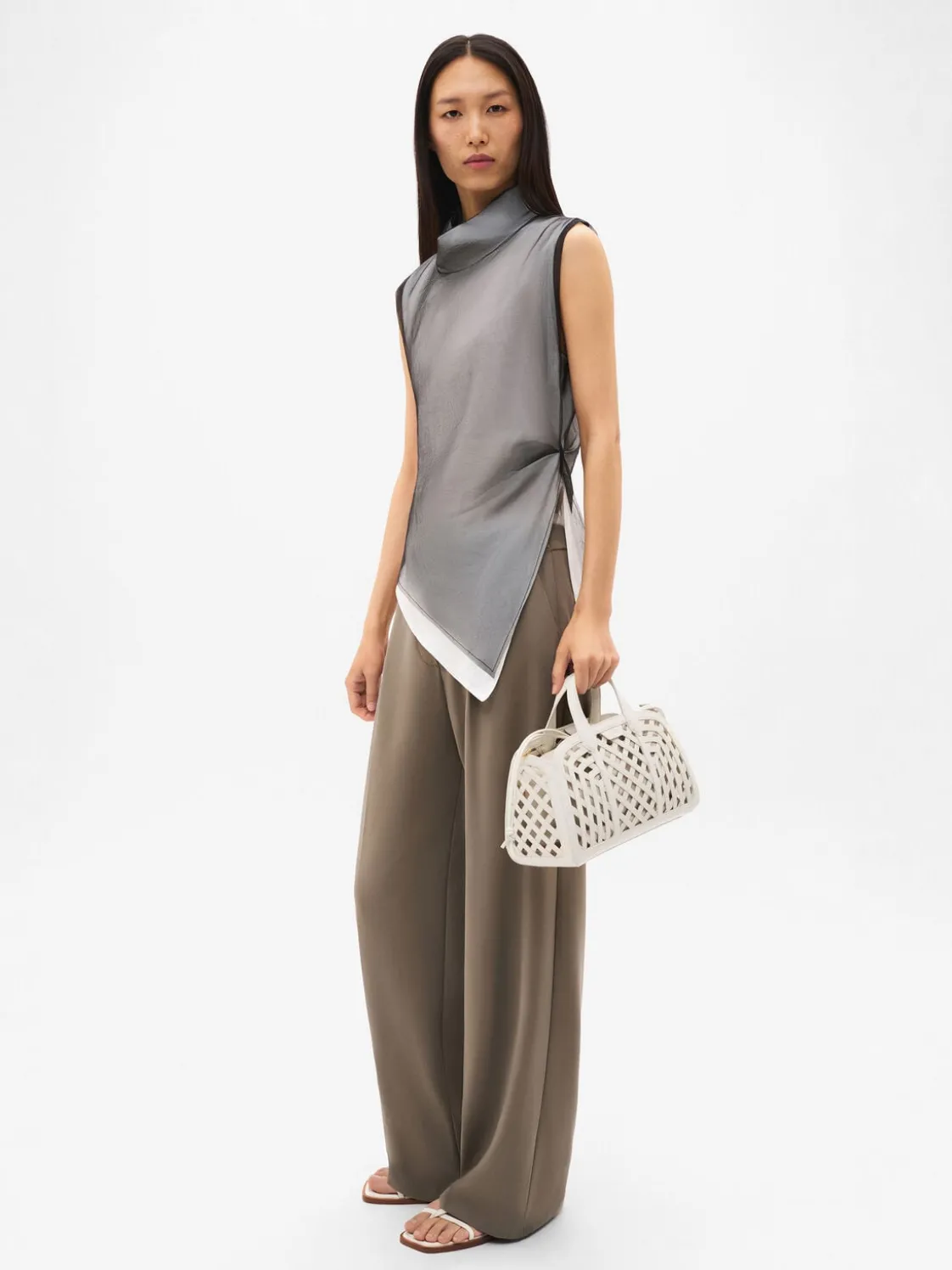Orion Woven Tote Bag - Chalk