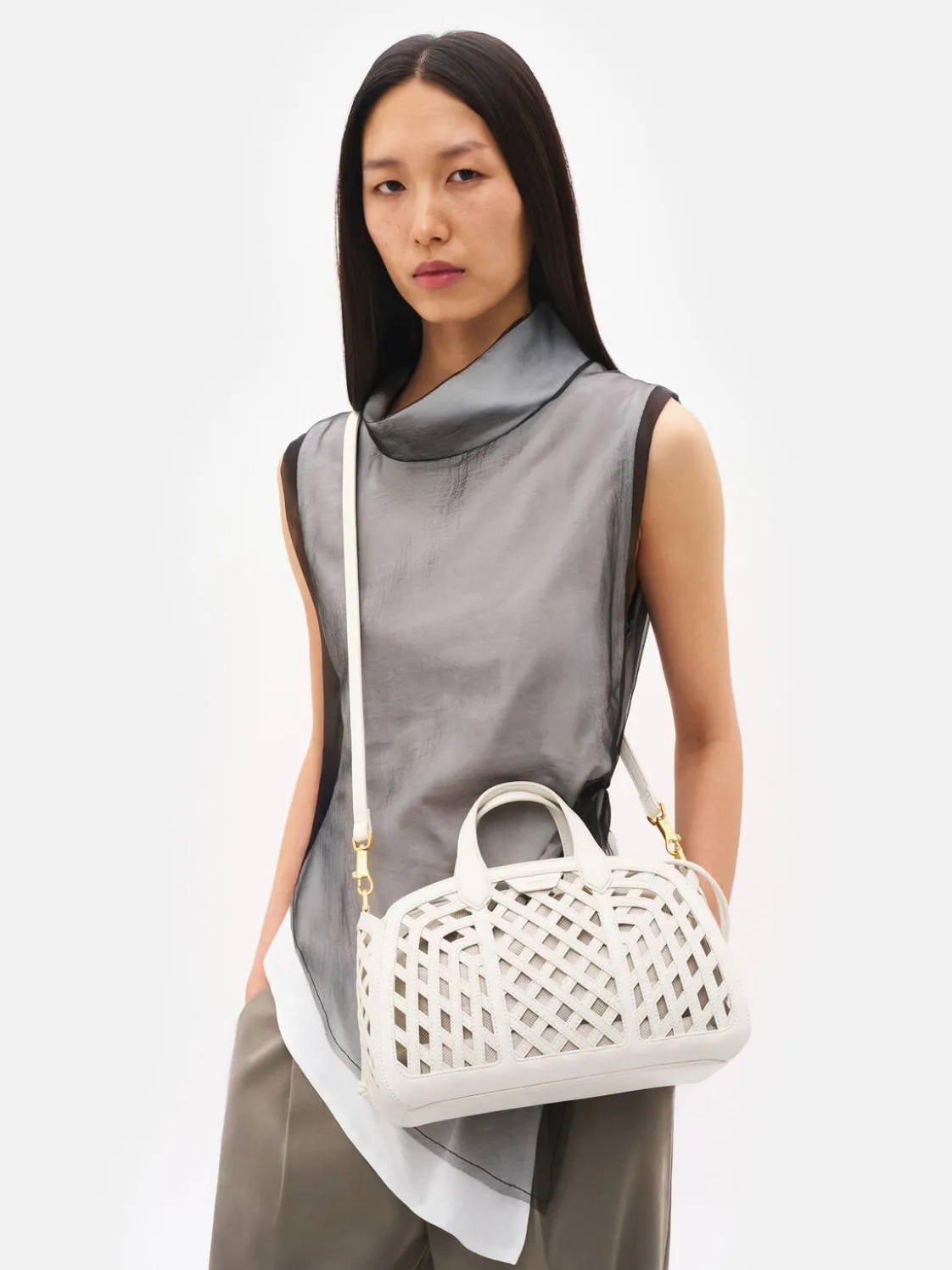 Orion Woven Tote Bag - Chalk