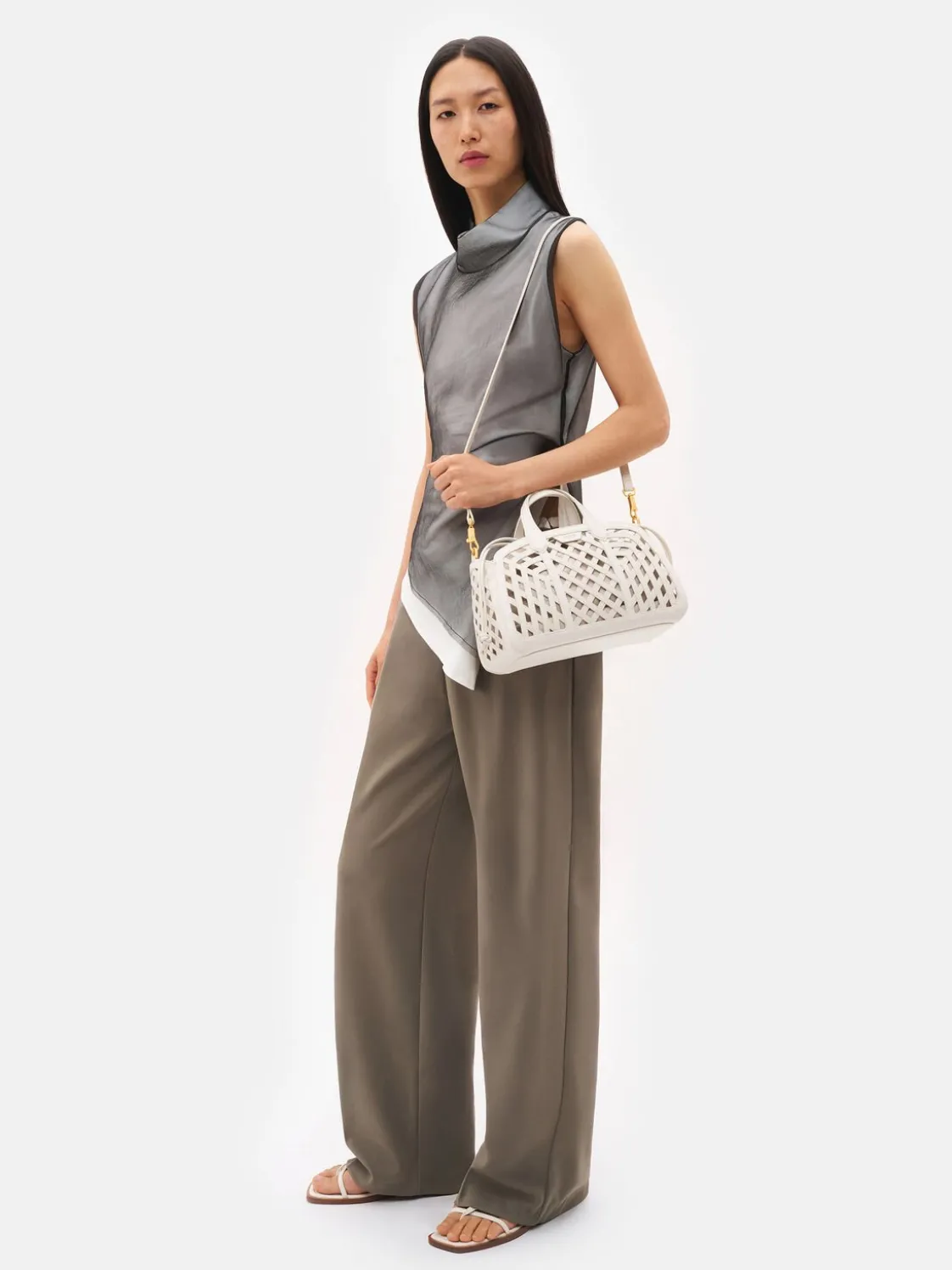 Orion Woven Tote Bag - Chalk