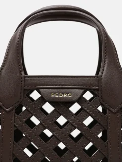Orion Woven Tote Bag - Dark Brown