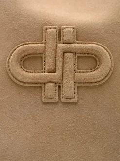 Oversized Suede Shoulder Bag - Multi