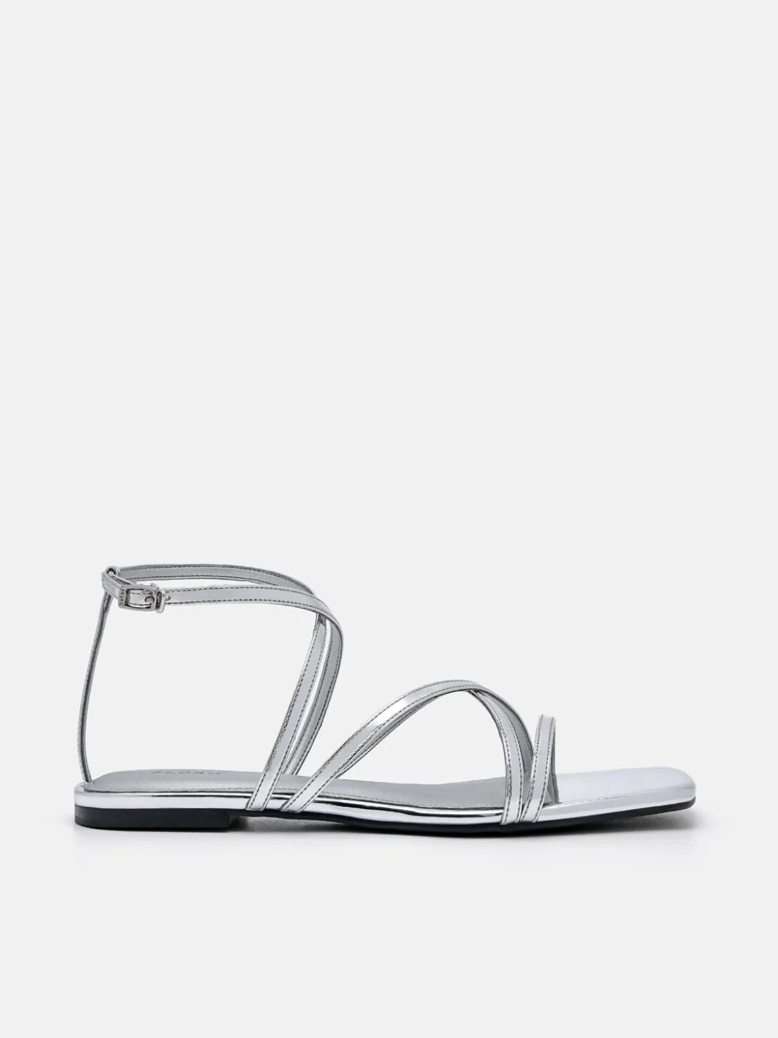 Pallas Ankle Strap Sandals - Silver