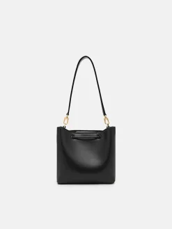 Panelled Bucket Bag - Black