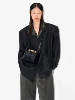 Panelled Bucket Bag - Black