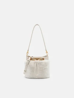 Panelled Bucket Bag - Chalk