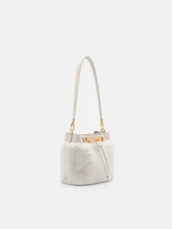 Panelled Bucket Bag - Chalk