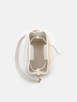 Panelled Bucket Bag - Chalk