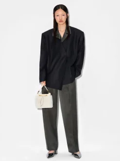 Panelled Bucket Bag - Chalk