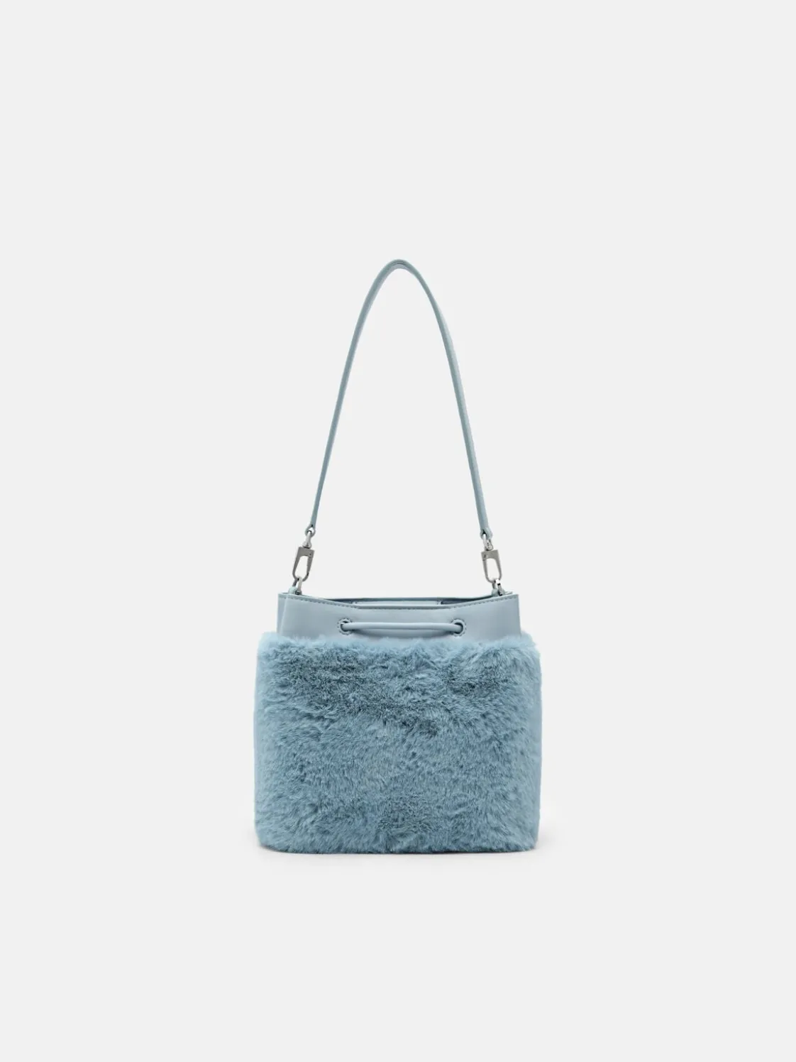 Panelled Bucket Bag - Light Blue