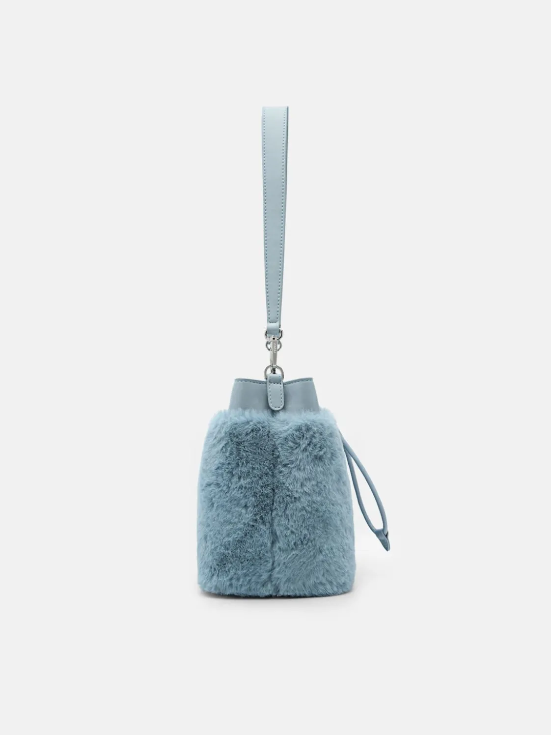 Panelled Bucket Bag - Light Blue