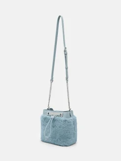 Panelled Bucket Bag - Light Blue