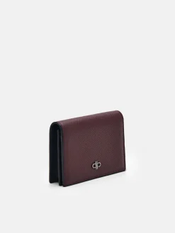 PEDRO Icon Leather Card Holder - Mahogany