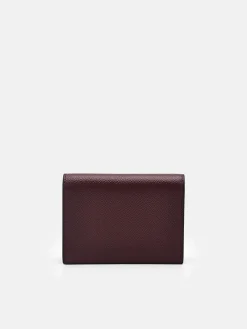PEDRO Icon Leather Card Holder - Mahogany