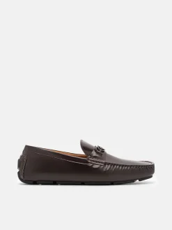 PEDRO Icon Leather Driving Shoes - Mahogany