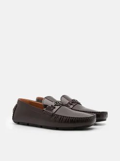PEDRO Icon Leather Driving Shoes - Mahogany
