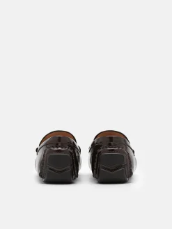 PEDRO Icon Leather Driving Shoes - Mahogany
