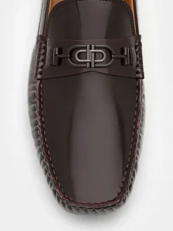PEDRO Icon Leather Driving Shoes - Mahogany