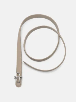 PEDRO Leather Tang Belt - Light Taupe Tumble